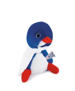 Allez les Bleus - Peluche poussin bleu Cocorico avec cape supporter - 20 cm