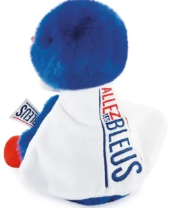 Allez les Bleus - Peluche poussin bleu Cocorico avec cape supporter - 20 cm