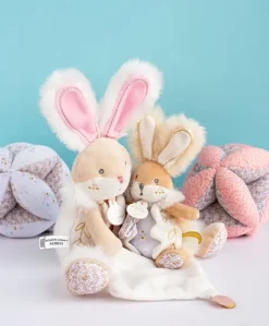 Balle d'activités Lapin de sucre - Rose - 15 cm