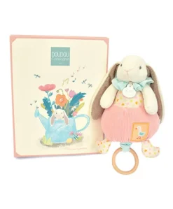 Boite à musique rose LAPIN CIBOULETTE - 20 cm