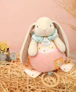 Boite à musique rose LAPIN CIBOULETTE - 20 cm