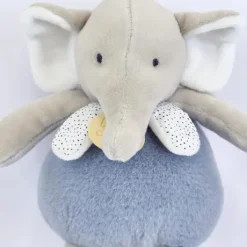 Boite a musique bebe - Elephant bleu - 20 cm