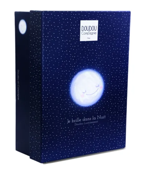 Boite a musique luminescente ours - 17 cm - Clair de Lune