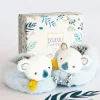 Chaussons bébé avec hochets Yoca le koala - 0/6 mois
