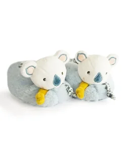 Chaussons bébé avec hochets Yoca le koala - 0/6 mois