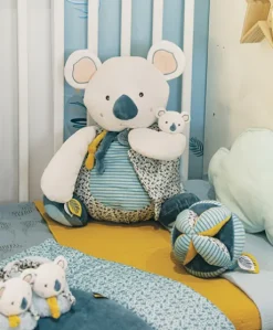 Chaussons bébé avec hochets Yoca le koala - 0/6 mois