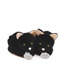 Chaussons bébé Chat noir - 0-6 mois