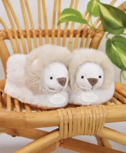 Chaussons bébé en peluche Lion - Unicef - 0-6  mois
