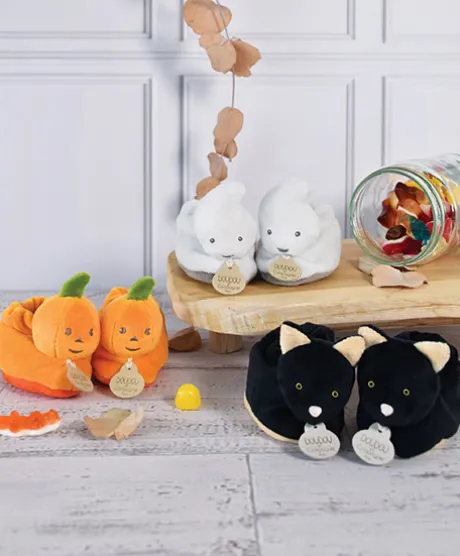 Chaussons bébé fantômes - 0-6 mois