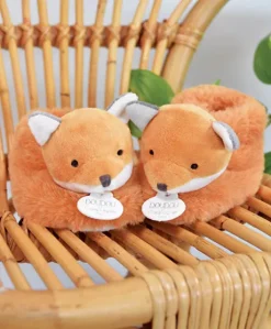 Chaussons bebe en peluche renard - 0/6 mois -Unicef
