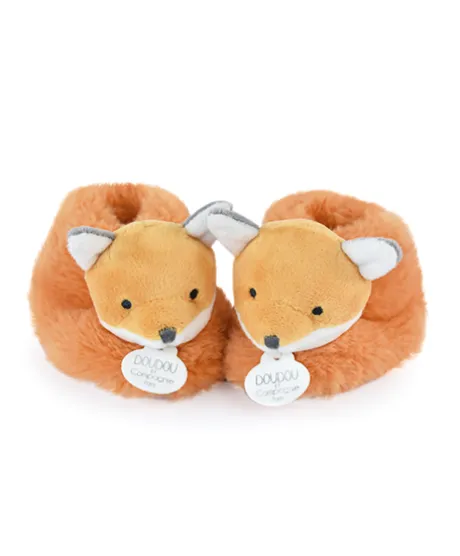 Chaussons bebe en peluche renard - 0/6 mois -Unicef