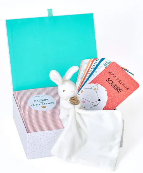 Coffret cadeau - Boîte enchantée de bébé Doudou et Compagnie X Albin Michel