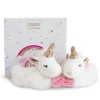 Coffret cadeau naissance chaussons bébé Licorne avec hochet - 0/6 mois