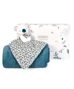 Coffret cadeau plaid et Doudou Yoca le koala - 70 x 100 cm