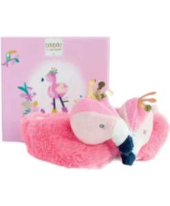 Coffret chaussons Bébé - Flamant rose 0-6 Mois