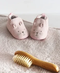 Coffret chaussons Bébé roses - 0/6  mois