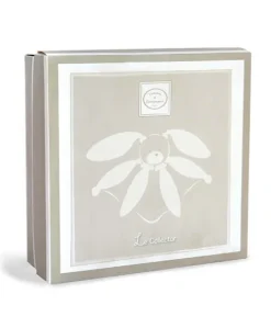 Coffret Doudou lapin pétales Collector taupe - 28 cm