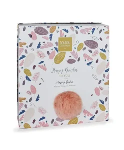 Coffret Doudou plat Lapin Vieux rose - Happy Boho - 25 cm