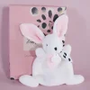 Coffret Mini Doudou Lapin rose - Happy Blush - 17 cm