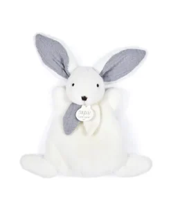 Coffret Mini Doudou Lapin Bleu - Happy Glossy - 17 cm