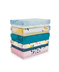 Coffret Mini Doudou plat Lapin beige - Happy Wild - 17 cm