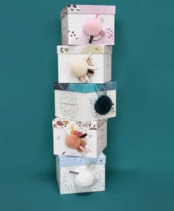 Coffret Pantin Lapin beige - Happy Wild - 25 cm