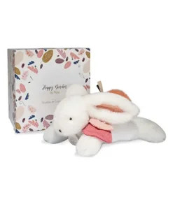 Coffret Pantin Lapin Vieux rose - Happy Boho - 25 cm