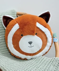 Coussin bebe Panda roux - 30 cm