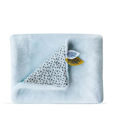 Couverture bébé plaid Douceur Yoca le koala - Bleu - 70 x 100 cm