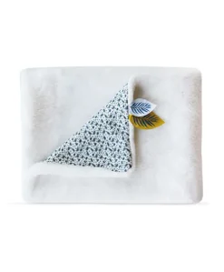Couverture bébé plaid Douceur Yoca le koala - Blanc - 70 x 100 cm