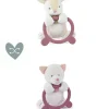 Doudou anneau de dentition - Hochet - HOULAHOP - Rose clair