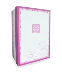 Doudou attache sucette lapin Cerise rose - 17 cm