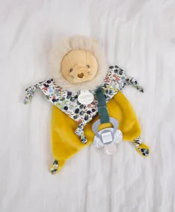 Doudou attache sucette Lion - 20 cm