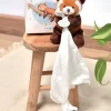 Doudou attache sucette peluche panda roux - 12 cm - Unicef