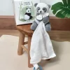 Doudou attache sucette peluche Panda - 12 cm - Unicef