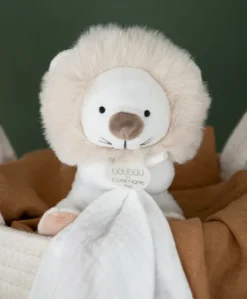 Doudou attache sucette peluche lion - 12 cm - Unicef