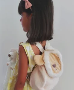 Doudou attache sucette peluche lion - 12 cm - Unicef