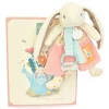 Doudou attache-sucette - LAPIN CIBOULETTE - 19  cm