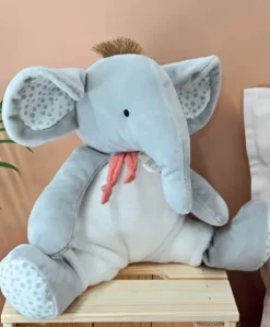 Doudou elephant gris - 30 cm
