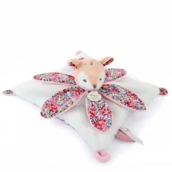 Doudou FAON blanc avec pétales - BOH'AIME -