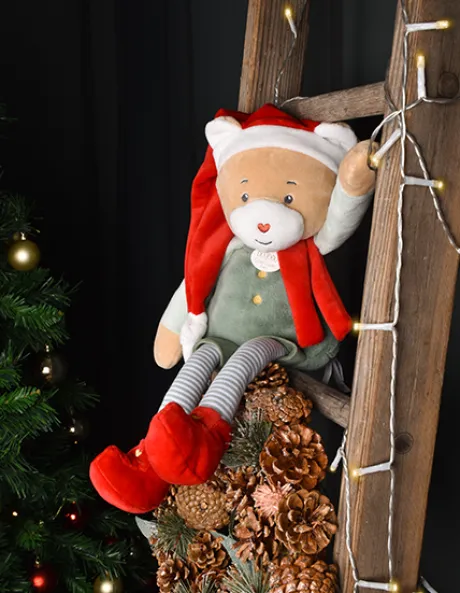 Doudou Farceur de Noël - Cotillon Lutin Farceur 40 cm