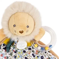Doudou hochet a billes Lion - 22 cm - Bohaime