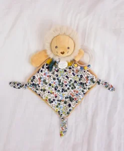 Doudou hochet a billes Lion - 22 cm - Bohaime
