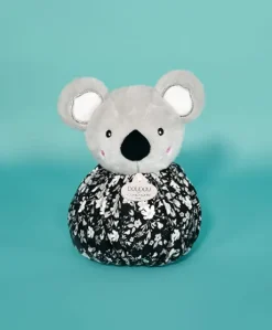 Doudou Koala gris - Cocon - Balle d'éveil - 3 EN 1 - 25 cm