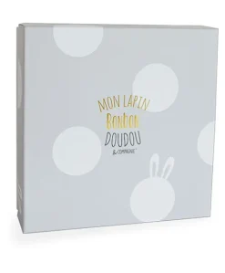 Doudou Lapin Bonbon Taupe - 26 cm