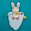 Doudou Lapin marron avec cape - Papillotte - 3 EN 1