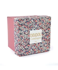 Doudou LAPIN ROSE avec mouchoir - BOH'AIME -
