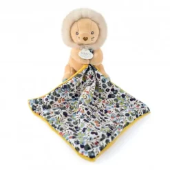 Doudou LION jaune avec mouchoir - BOH'AIME -