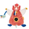 Doudou marionnette d'éveil Dinosaure Orange Lou - 25 cm