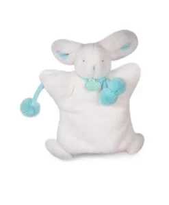 Doudou Marionnette Lapin Pompon Amande